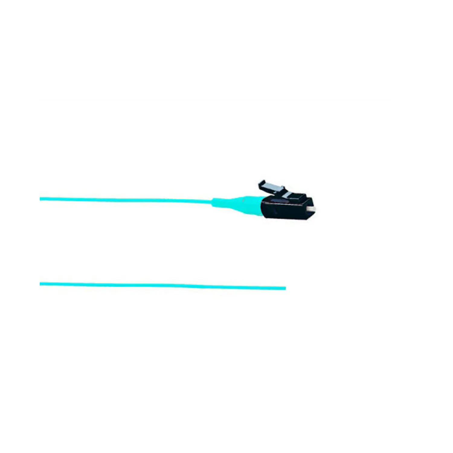 Panduit NetKey NKFPX1BN1NNM001, Pigtail Fibra Óptica OM3 LC Simplex, 1m, 50/125µm, 900µm, Aqua