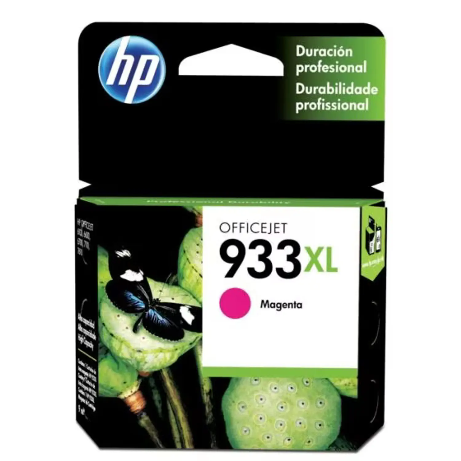 HP 933XL CN055AL Cartucho de Tinta Magenta Original, Alto Rendimiento, 825 Páginas