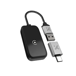 Xtech XTA-938 Adaptador Inalámbrico 2 en 1, Apple CarPlay y Android Auto, Bluetooth 5.2, Wi-Fi Dual Band
