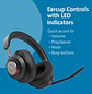 Kensington H3000 K83452WW Audífonos Bluetooth Over-Ear, Micrófono ENC, Multipunto, Batería 60h, Negro - Miniatura 9