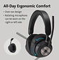 Kensington H3000 K83452WW Audífonos Bluetooth Over-Ear, Micrófono ENC, Multipunto, Batería 60h, Negro - Miniatura 10
