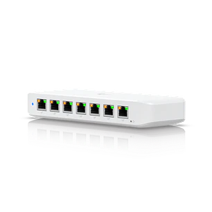 Ubiquiti UniFi Switch Ultra USW-Ultra-210W, 8 Puertos Gigabit, 7 PoE+, Presupuesto PoE 202W, L2