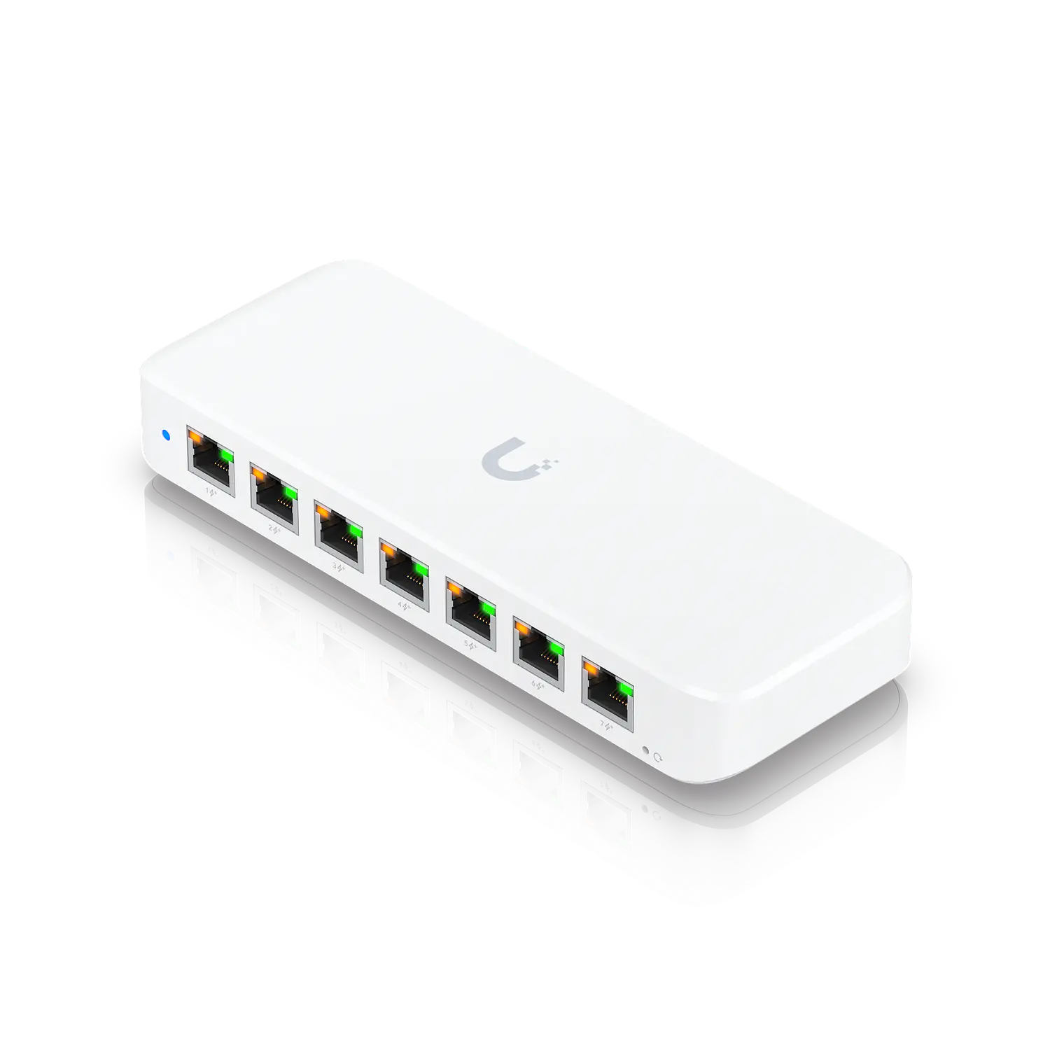 Ubiquiti UniFi Switch Ultra USW-Ultra-210W, 8 Puertos Gigabit, 7 PoE+, Presupuesto PoE 202W, L2 3