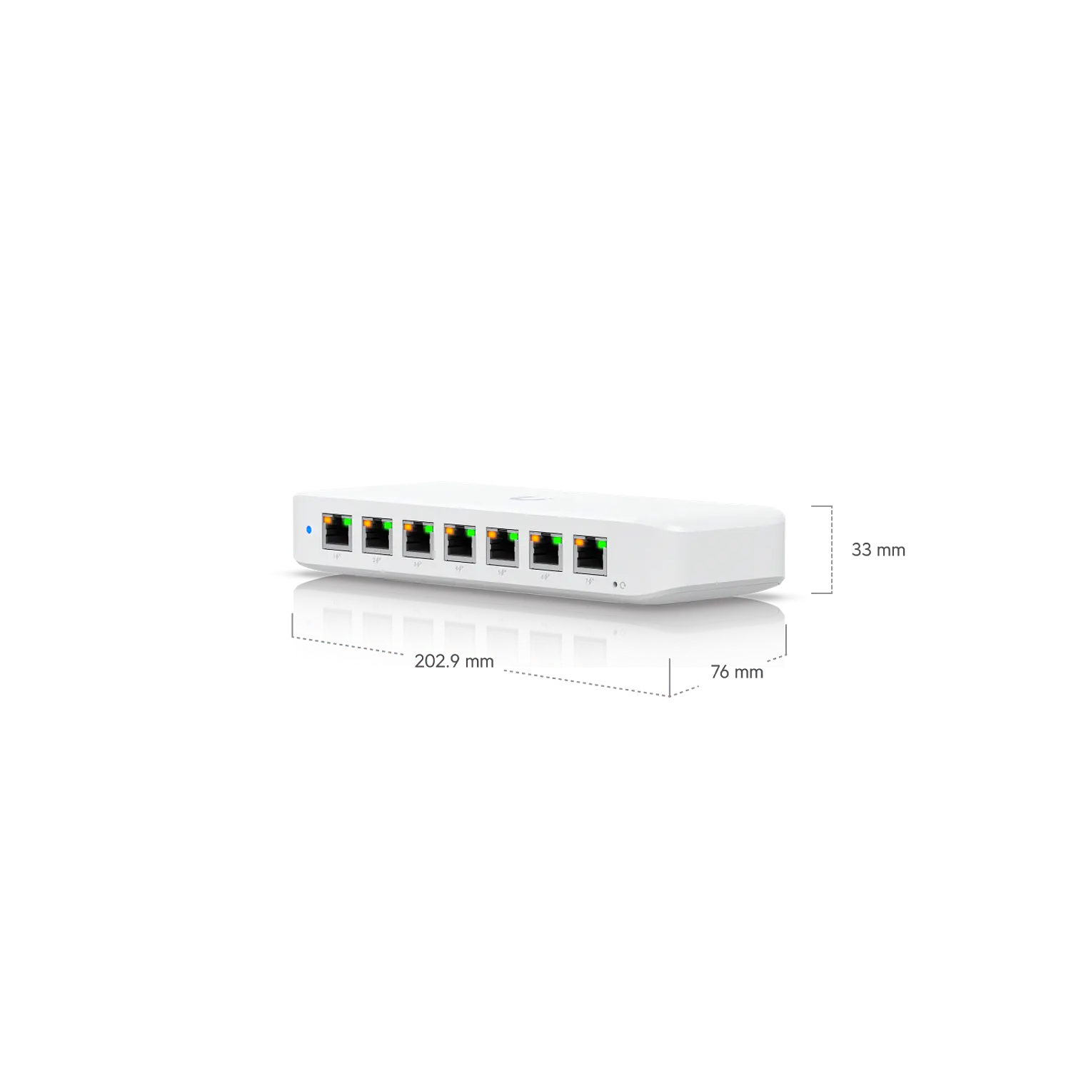 Ubiquiti UniFi Switch Ultra USW-Ultra, 8 Puertos Gigabit, 7 PoE+, 42W con PoE++, L2, Sin Fuente 7