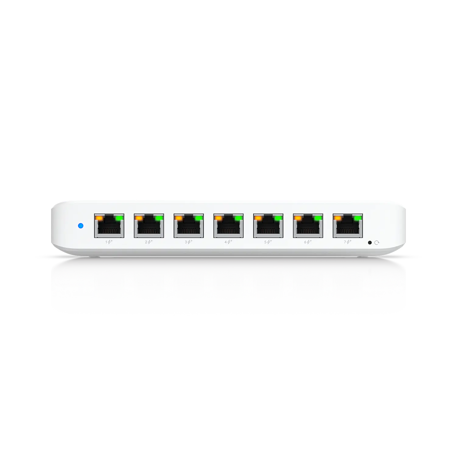 Ubiquiti UniFi Switch Ultra USW-Ultra, 8 Puertos Gigabit, 7 PoE+, 42W con PoE++, L2, Sin Fuente 2