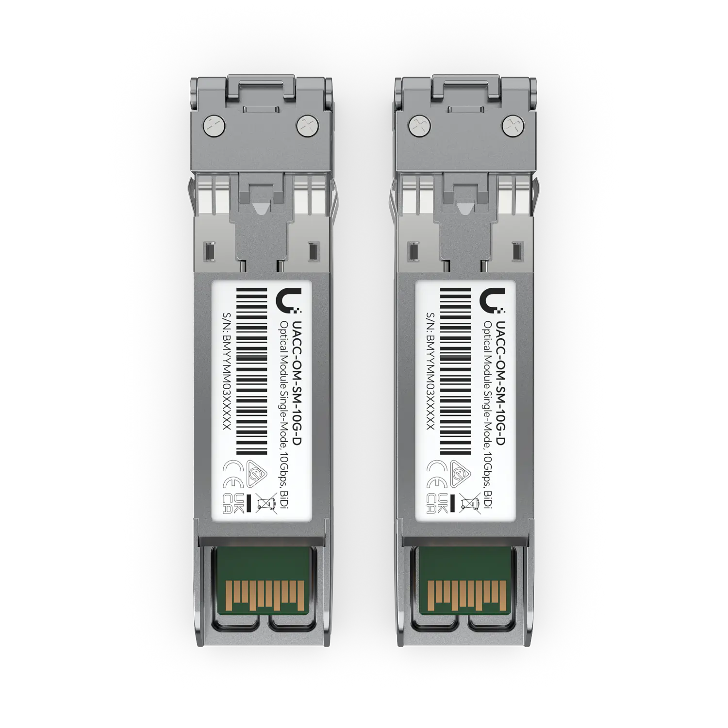 Ubiquiti UniFi UACC-OM-SM-10G-D-2, Pack 2 Módulos SFP+ 10Gbps Monomodo, LC UPC Dúplex, 1310nm, 10km 5