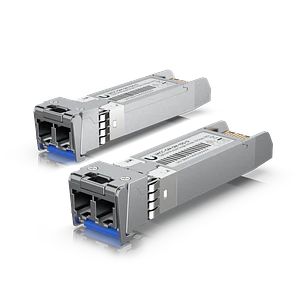 Ubiquiti UniFi UACC-OM-SM-10G-D-2, Pack 2 Módulos SFP+ 10Gbps Monomodo, LC UPC Dúplex, 1310nm, 10km