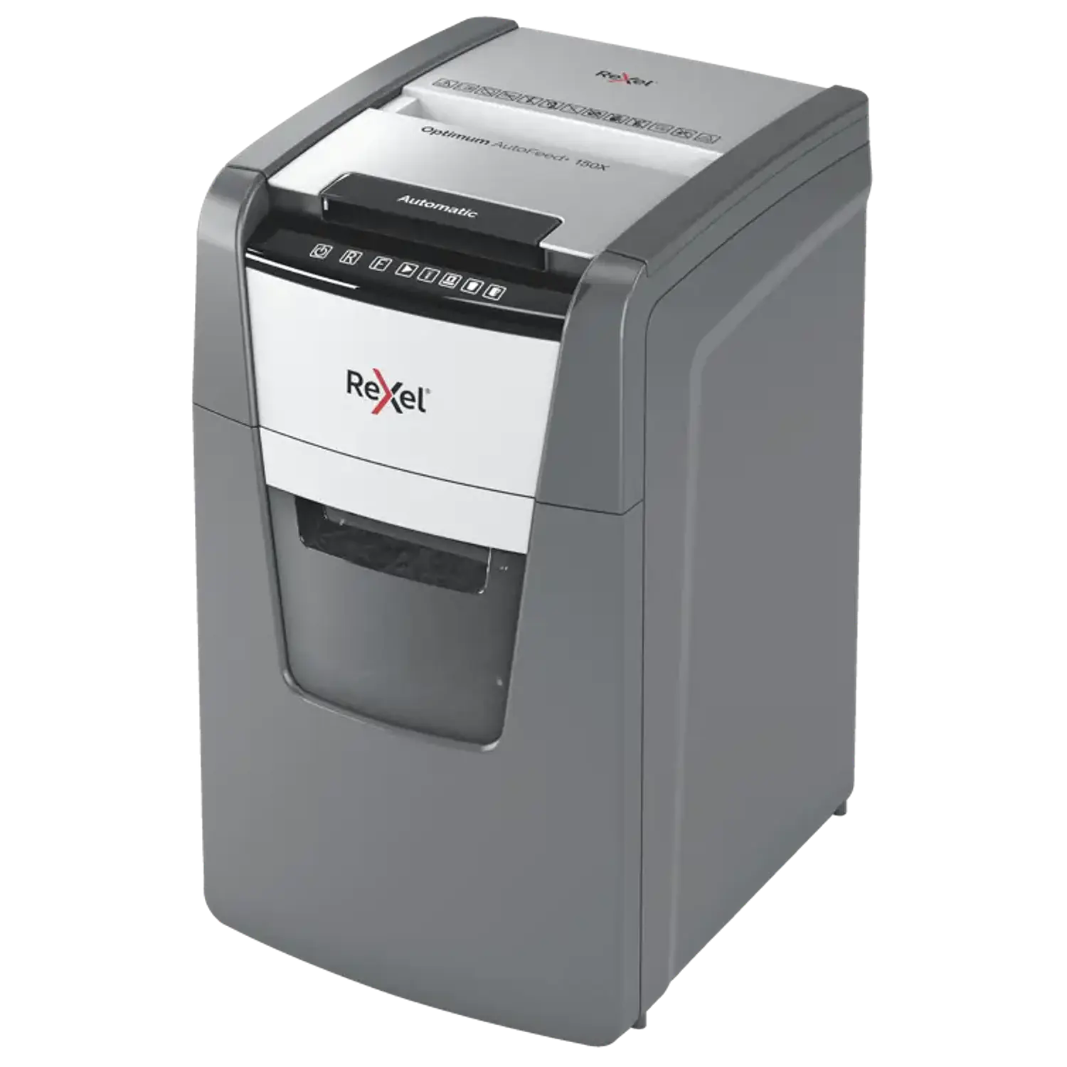 Rexel Optimum AutoFeed+ 150X 2020150XEU, Trituradora Automática 150 Hojas, P-4 4x28mm, Papelera 44L 4