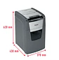 Rexel Optimum AutoFeed+ 150X 2020150XEU, Trituradora Automática 150 Hojas, P-4 4x28mm, Papelera 44L - Miniatura 12