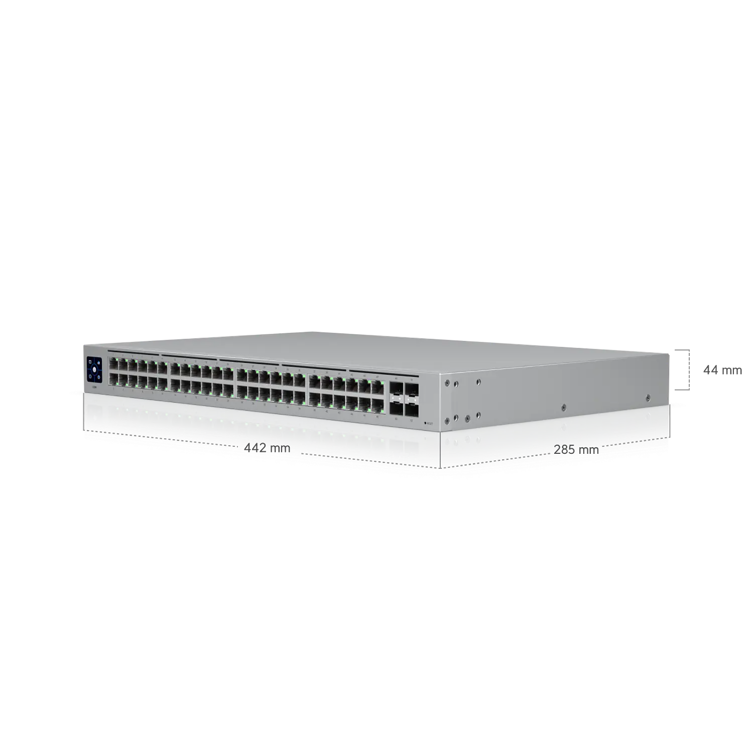 Ubiquiti UniFi Standard 48 USW-48, Switch L2 48 Puertos Gigabit, 4 SFP 1G, 104Gbps, Fanless, Rack 1U 8