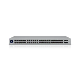 Ubiquiti UniFi Standard 48 USW-48, Switch L2 48 Puertos Gigabit, 4 SFP 1G, 104Gbps, Fanless, Rack 1U