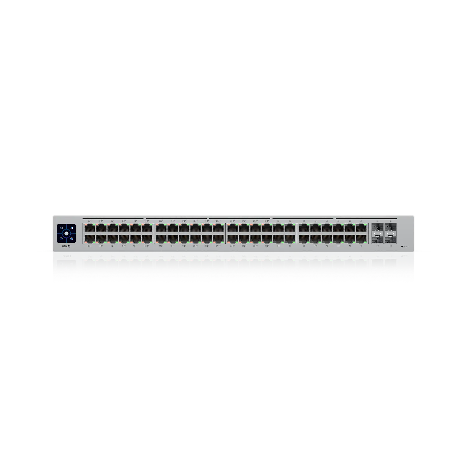 Ubiquiti UniFi Standard 48 PoE USW-48-POE, Switch L2 48 Puertos, 32 PoE+, 4 SFP, 195W, Fanless, Rack 1U 2