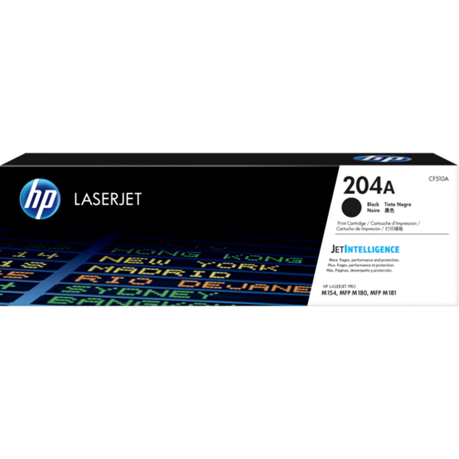 HP 204A CF510A, Tóner Negro Original LaserJet, Rendimiento 1.100 Páginas