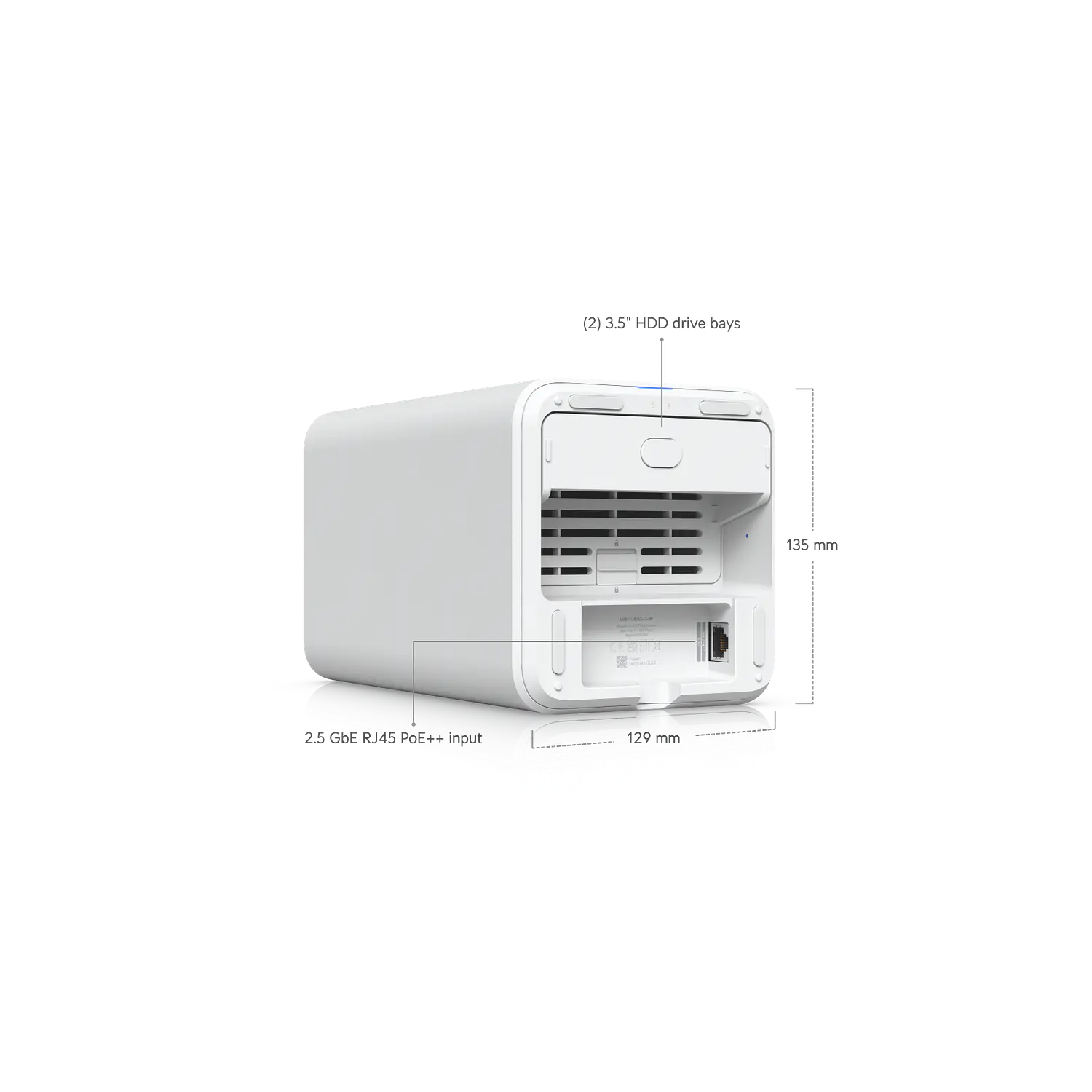 Ubiquiti UniFi UNAS 2 UNAS-2-W, NAS 2 Bahías 3.5