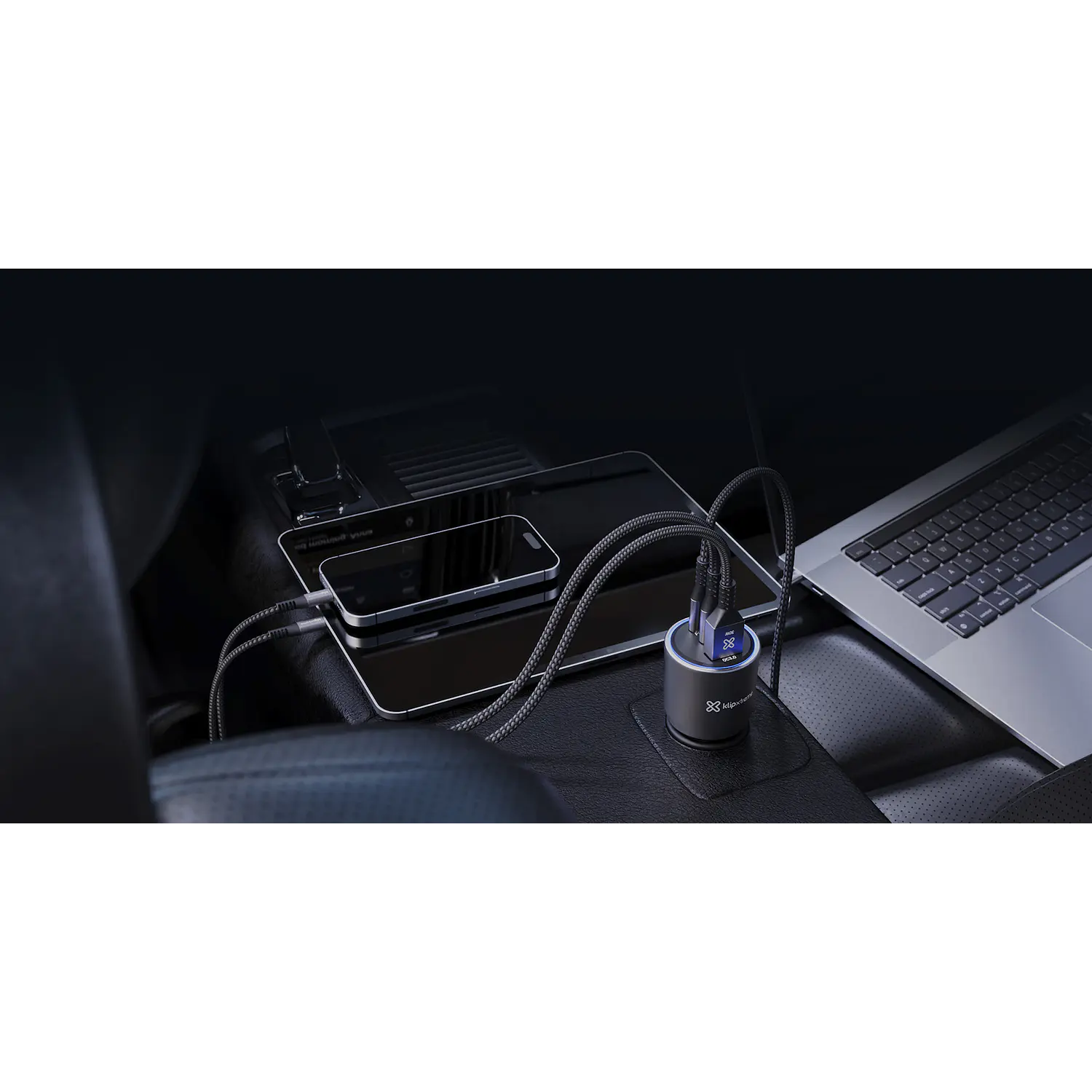 Klip Xtreme PowerCar 140 KCC-140, Cargador para Auto 140W, 2 USB-C PD, USB-A QC 3.0, 12-24V, Negro 14