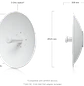 Ubiquiti airMAX PowerBeam 5AC 500 PBE-5AC-500, Bridge 5GHz, 27dBi, 450+ Mbps, Gigabit, PoE 24V - Miniatura 9
