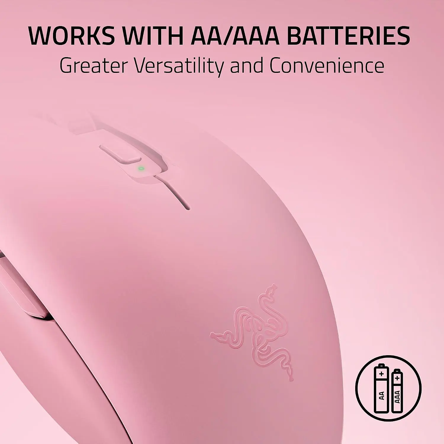 Razer Orochi V2 2026, Mouse Gamer Inalámbrico Quartz Rosa, 18000 DPI, Bluetooth, HyperSpeed 2.4GHz, 6 Botones 7