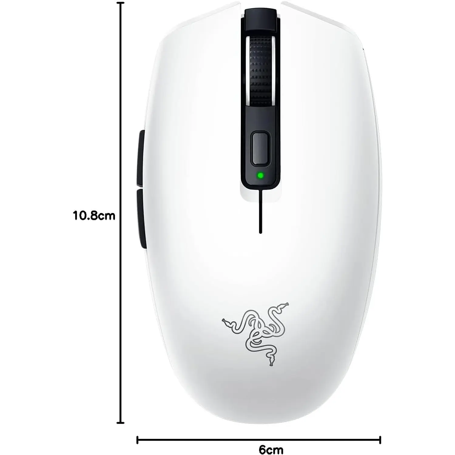 Razer Orochi V2 2026 White Edition, Mouse Gamer Inalámbrico Blanco, 18000 DPI, HyperSpeed 2.4GHz, Bluetooth, 6 Botones 6