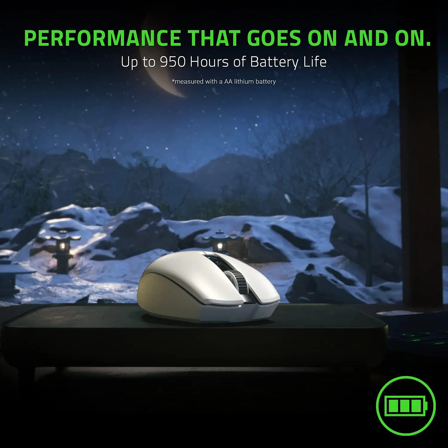 Razer Orochi V2 2026 White Edition, Mouse Gamer Inalámbrico Blanco, 18000 DPI, HyperSpeed 2.4GHz, Bluetooth, 6 Botones 7
