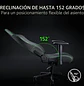 Razer Iskur V2 X NewGen, Silla Gamer Ergonómica, Cuero EPU CoolTouch, Soporte Lumbar, Reclinación 152°, Reposabrazos 2D, Negro/Verde - Miniatura 5