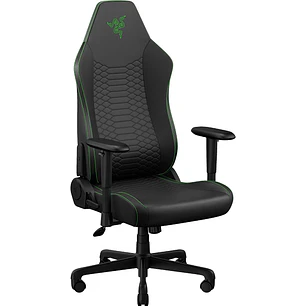 Razer Iskur V2 X NewGen, Silla Gamer Ergonómica, Cuero EPU CoolTouch, Soporte Lumbar, Reclinación 152°, Reposabrazos 2D, Negro/Verde