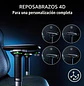 Razer Iskur V2 NewGen Black, Silla Gamer Ergonómica, Soporte Lumbar HyperFlex, Cuero EPU CoolTouch, Reposabrazos 4D, Reclinación 152° - Miniatura 5