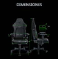 Razer Iskur V2 NewGen Black, Silla Gamer Ergonómica, Soporte Lumbar HyperFlex, Cuero EPU CoolTouch, Reposabrazos 4D, Reclinación 152° - Miniatura 9