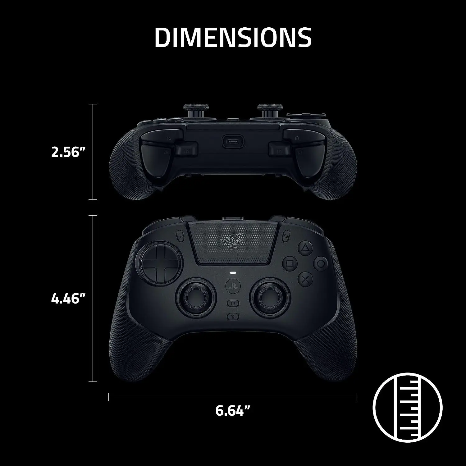 Razer Raiju V3 Pro Black, Control Gamer Inalámbrico PS5 y PC, Sticks TMR, 6 Botones Programables, HyperTriggers, 2.4 GHz 7