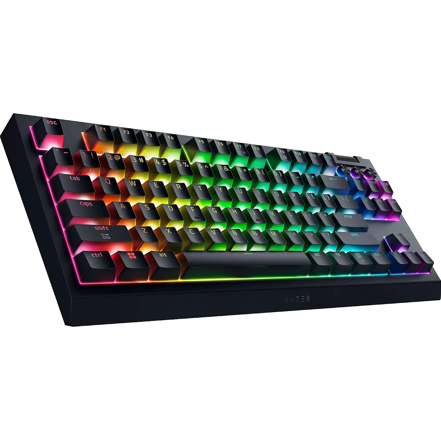 Razer BlackWidow V4 Tenkeyless HyperSpeed, Teclado Gamer Mecánico TKL Español, Switch Orange, RGB, Inalámbrico 2
