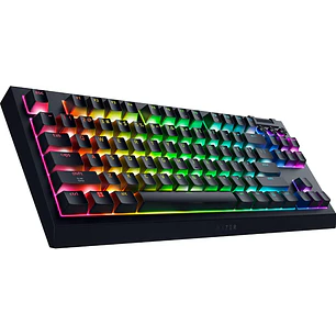 Razer BlackWidow V4 Tenkeyless HyperSpeed, Teclado Gamer Mecánico TKL Español, Switch Orange, RGB, Inalámbrico