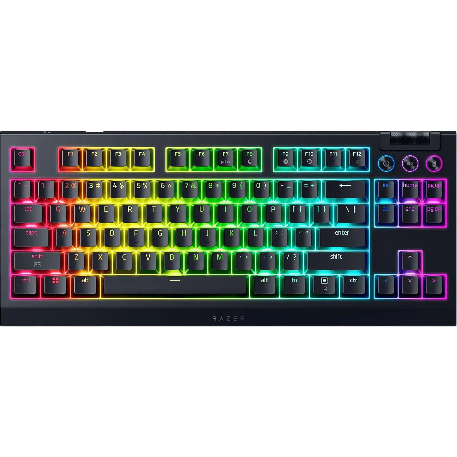 Razer BlackWidow V4 Tenkeyless HyperSpeed, Teclado Gamer Mecánico TKL Español, Switch Orange, RGB, Inalámbrico 1