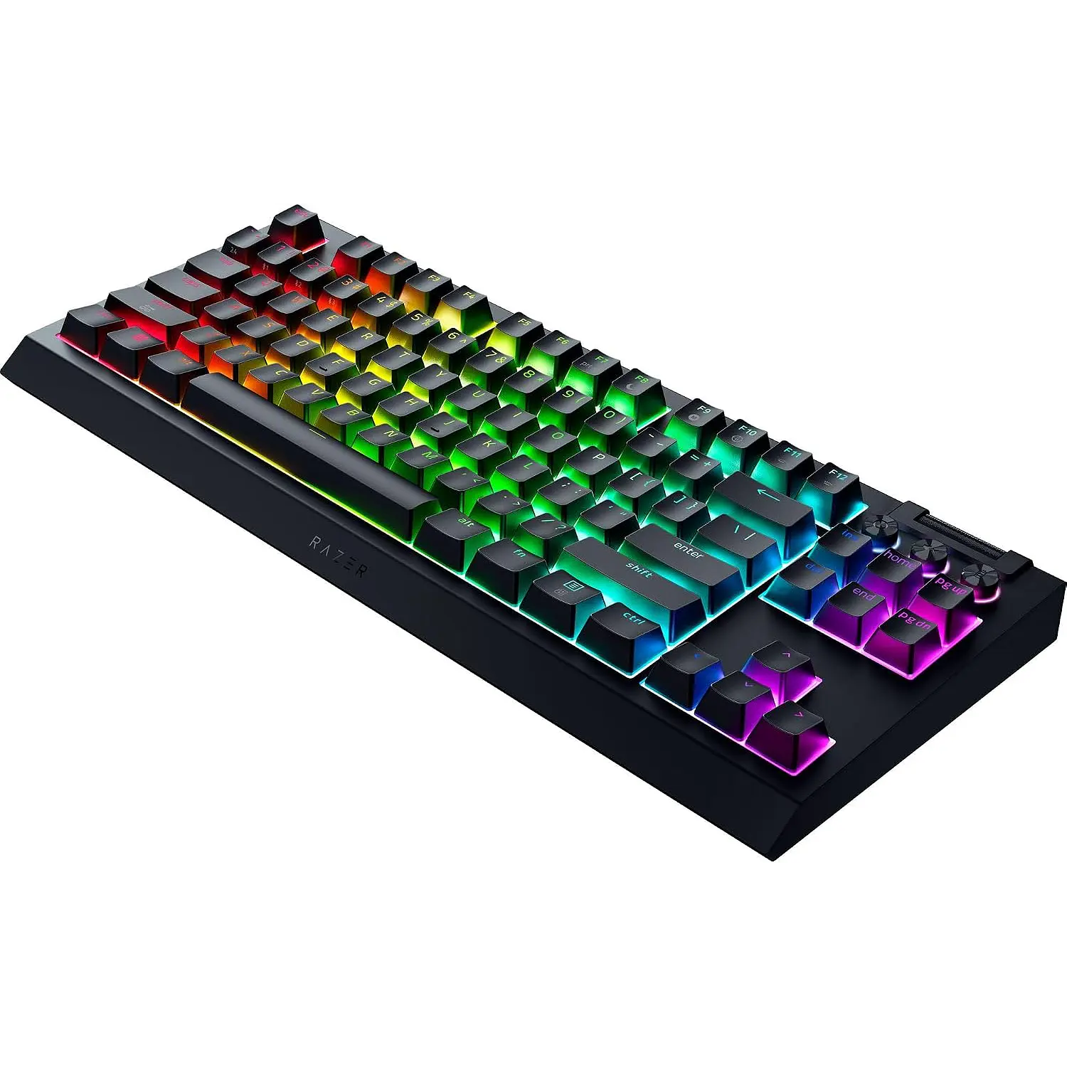 Razer BlackWidow V4 Tenkeyless HyperSpeed, Teclado Gamer Mecánico TKL Español, Switch Orange, RGB, Inalámbrico 3