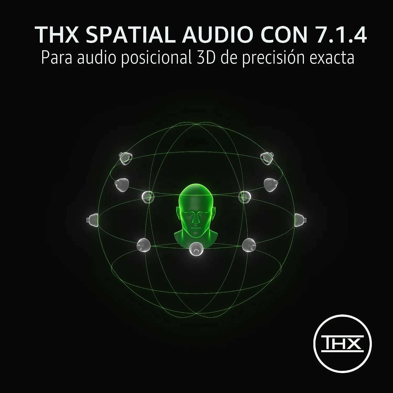 Razer BlackShark V3 Pro Black, Audífonos Gamer Inalámbricos ANC, HyperSpeed Gen-2, Micrófono 12 mm, THX Spatial Audio, 70 Horas 9