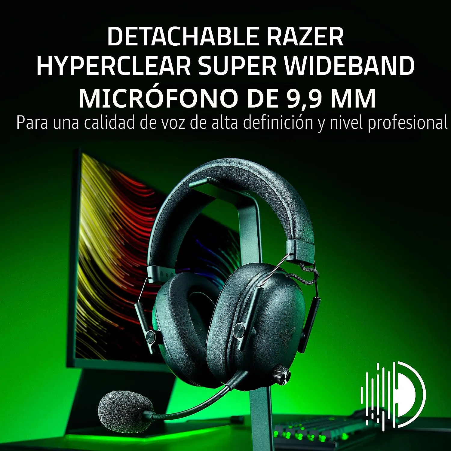 Razer BlackShark V3 Pro Black, Audífonos Gamer Inalámbricos ANC, HyperSpeed Gen-2, Micrófono 12 mm, THX Spatial Audio, 70 Horas 13