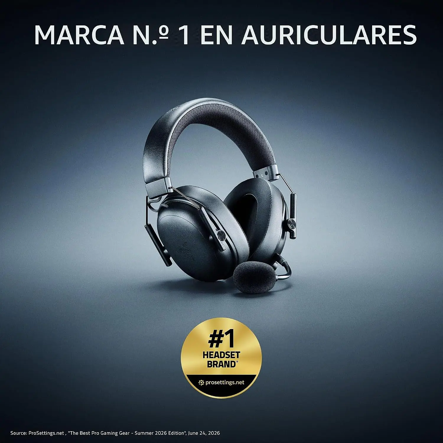 Razer BlackShark V3 Pro Black, Audífonos Gamer Inalámbricos ANC, HyperSpeed Gen-2, Micrófono 12 mm, THX Spatial Audio, 70 Horas 15