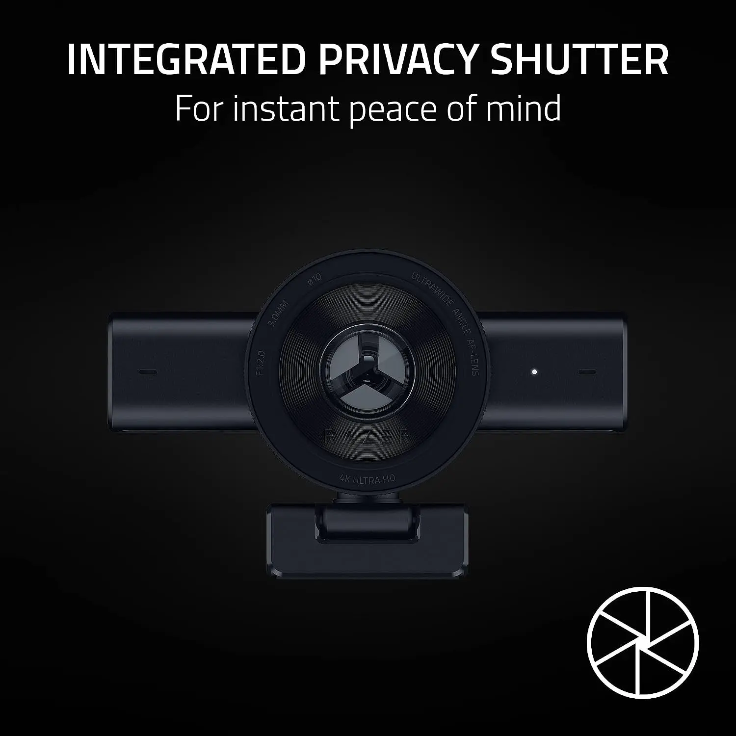 Razer Kiyo V2 Black, Webcam 4K 30 FPS, Sensor Sony STARVIS 8.3 MP, Autoencuadre IA, HDR, Micrófono Estéreo, USB-C 7