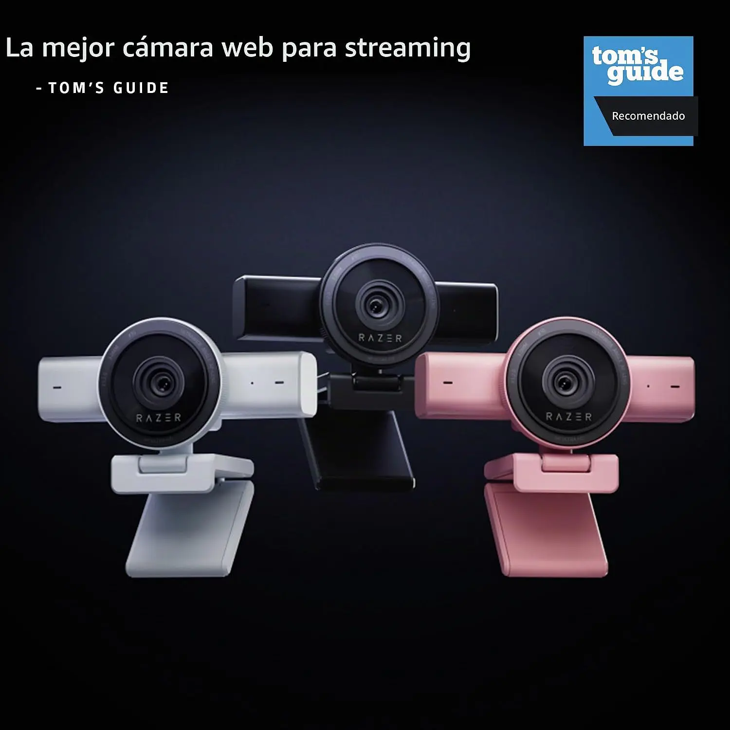 Razer Kiyo V2 Black, Webcam 4K 30 FPS, Sensor Sony STARVIS 8.3 MP, Autoencuadre IA, HDR, Micrófono Estéreo, USB-C 13