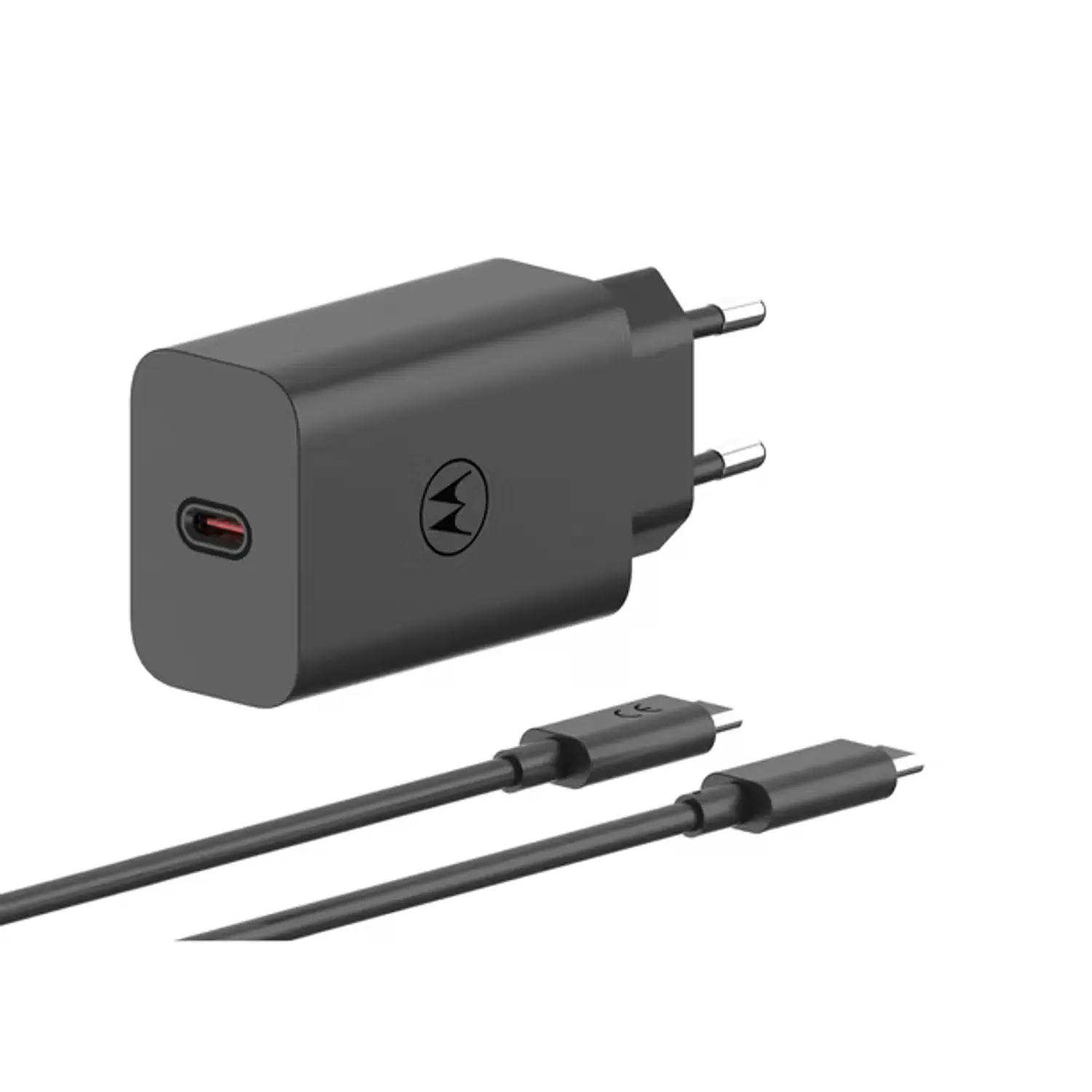 Motorola TurboPower 68W, Cargador Rápido de Pared USB-C PD GaN, Cable USB-C a USB-C de 1 m, Negro 3