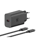 Motorola TurboPower 68W, Cargador Rápido de Pared USB-C PD GaN, Cable USB-C a USB-C de 1 m, Negro - Miniatura 3