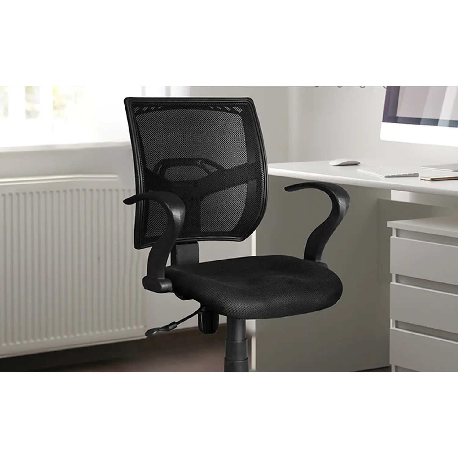Xtech Stuttgart XTF-SC410, Silla Secretarial de Oficina, Respaldo de Malla, Altura Ajustable, 100kg, Negro 2