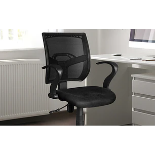 Xtech Stuttgart XTF-SC410, Silla Secretarial de Oficina, Respaldo de Malla, Altura Ajustable, 100kg, Negro