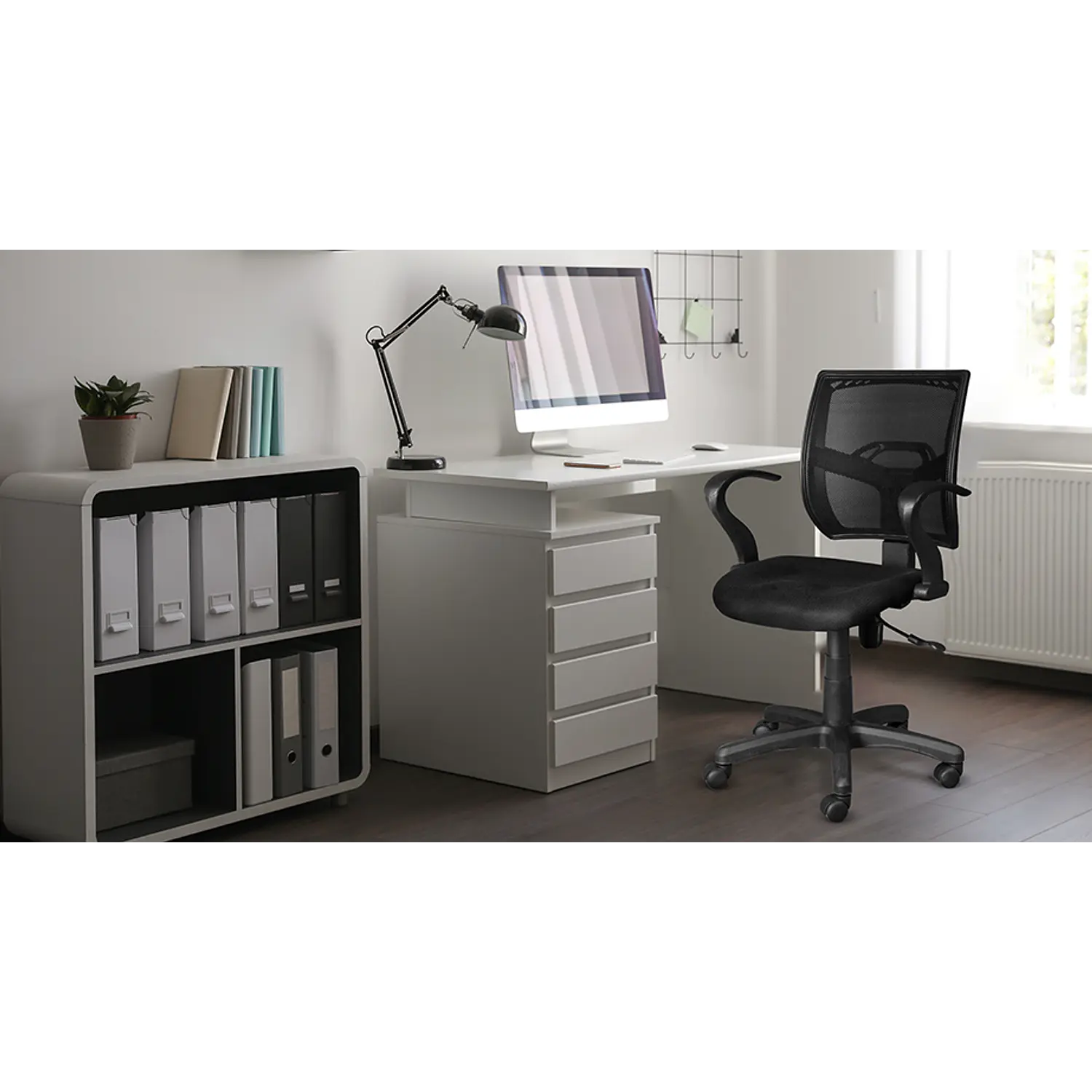 Xtech Stuttgart XTF-SC410, Silla Secretarial de Oficina, Respaldo de Malla, Altura Ajustable, 100kg, Negro 5