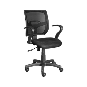 Xtech Stuttgart XTF-SC410, Silla Secretarial de Oficina, Respaldo de Malla, Altura Ajustable, 100kg, Negro