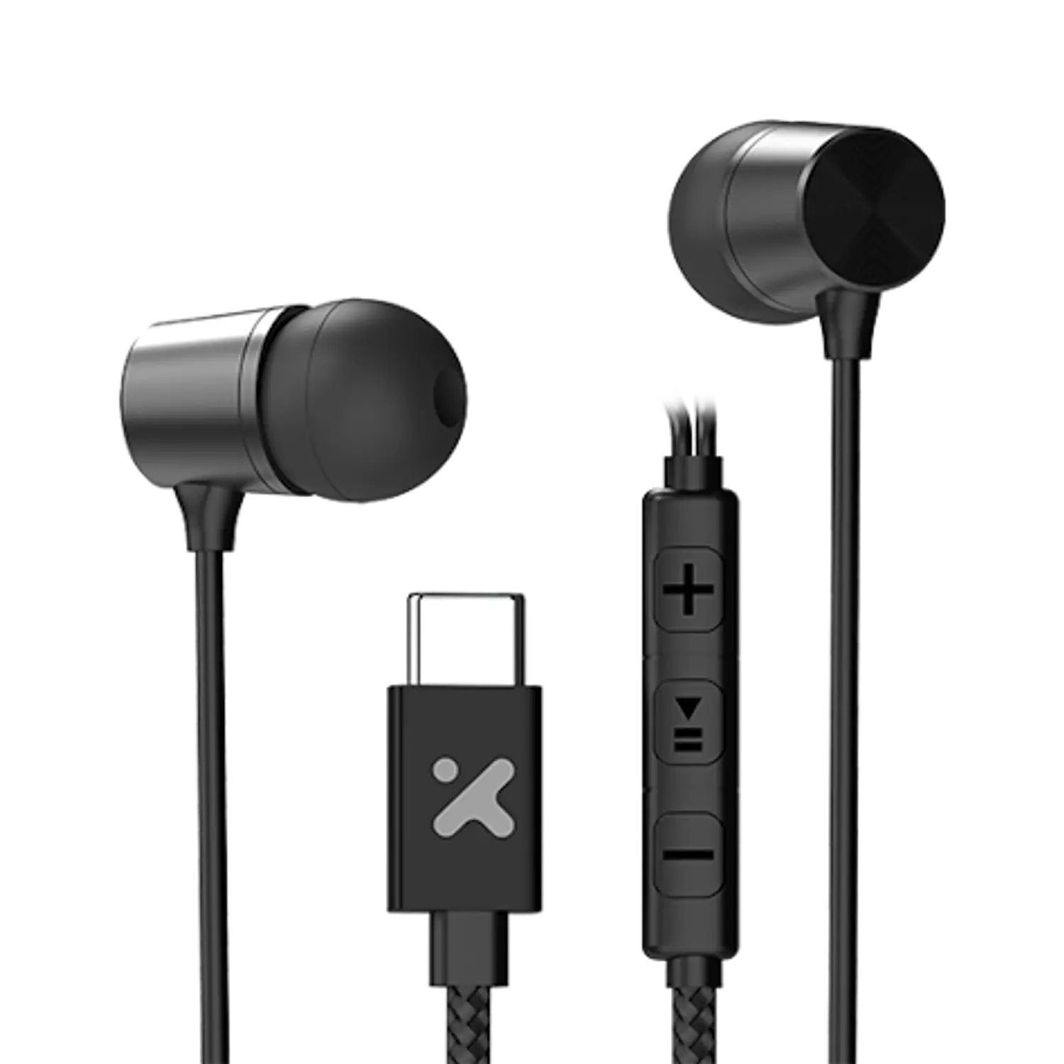 Xtech TuneLoop XTH-300, Audífonos Intraurales USB-C con Micrófono, Control en Línea, 10mm, Negro 1