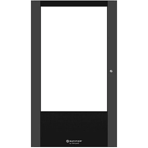 Notifier DR-C5, Puerta con Ventana y Cerradura para Gabinete CAB-5 Tamaño C de 3 Niveles, Negra