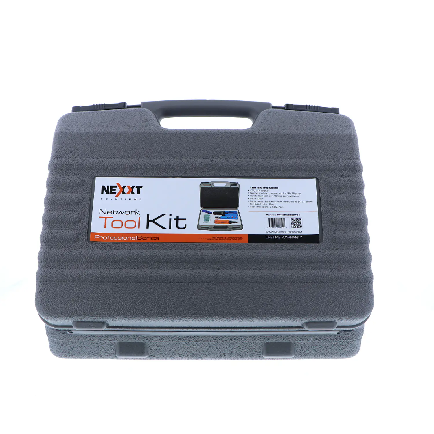 Nexxt Solutions PTKCKKBSDKT01, Kit de Herramientas para Redes 5 en 1, Crimpadora, Tester, Punzador 110, Cortador, Pelador 3