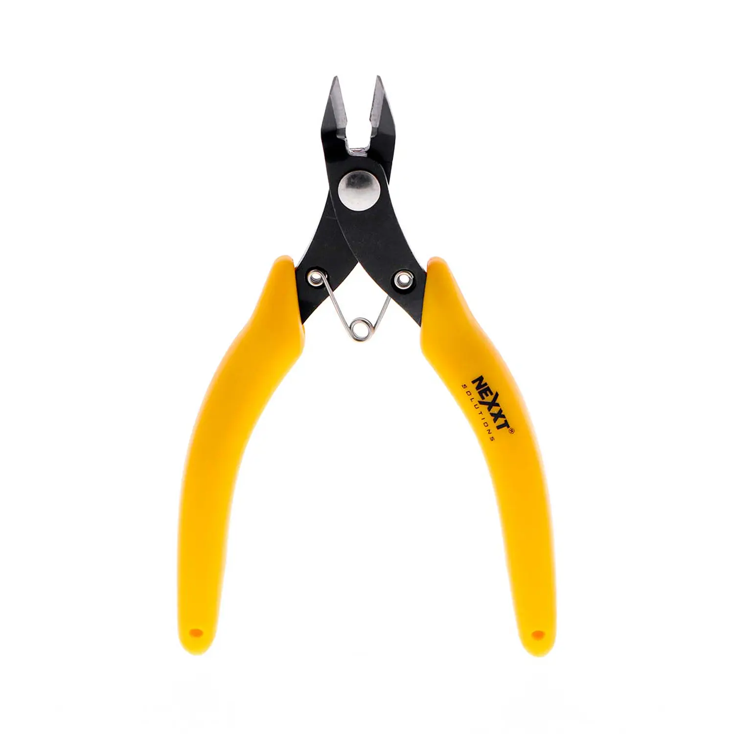 Nexxt Solutions PTKCUMISI05YL, Pinza de Corte Lateral de 5 Pulgadas para Alambre de Cobre hasta 1,2 mm, Mango Amarillo 1