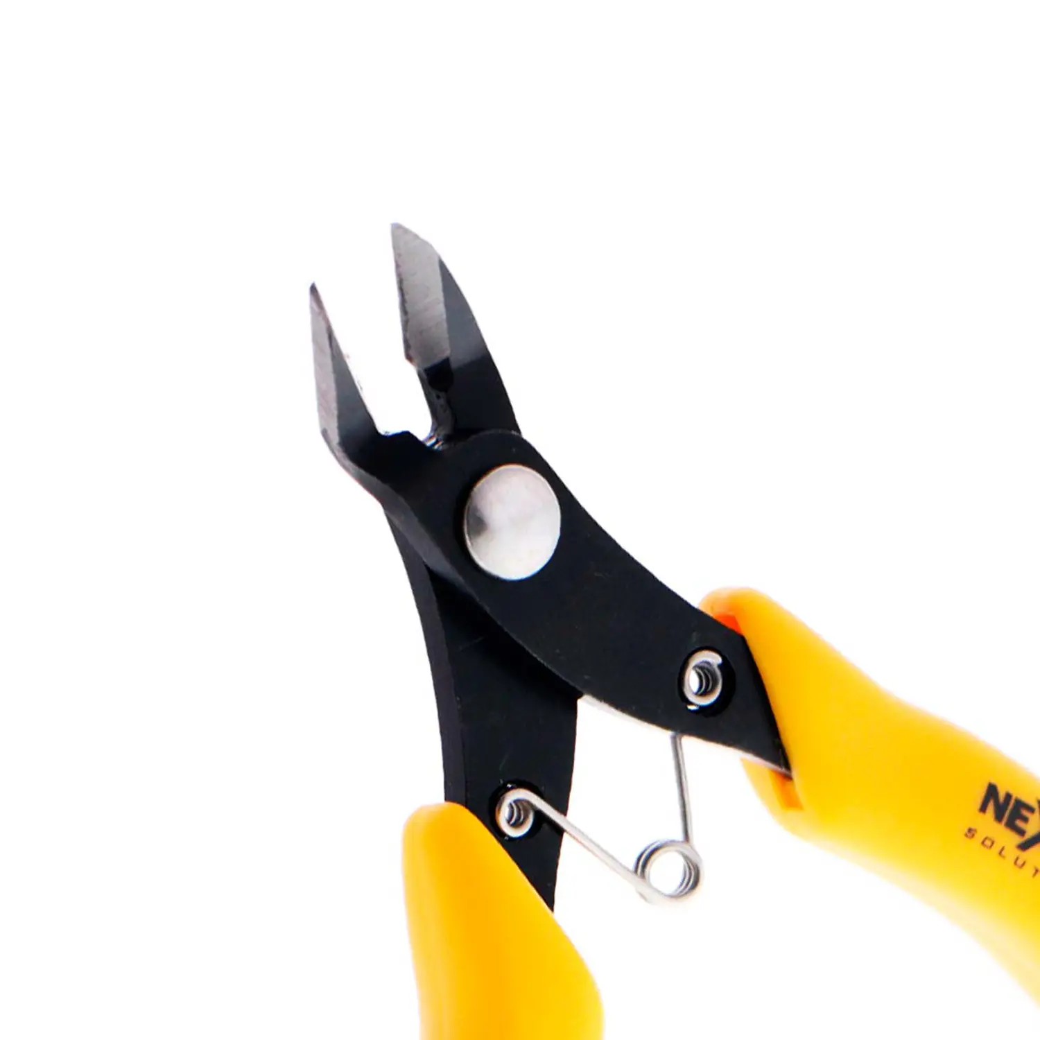 Nexxt Solutions PTKCUMISI05YL, Pinza de Corte Lateral de 5 Pulgadas para Alambre de Cobre hasta 1,2 mm, Mango Amarillo 3