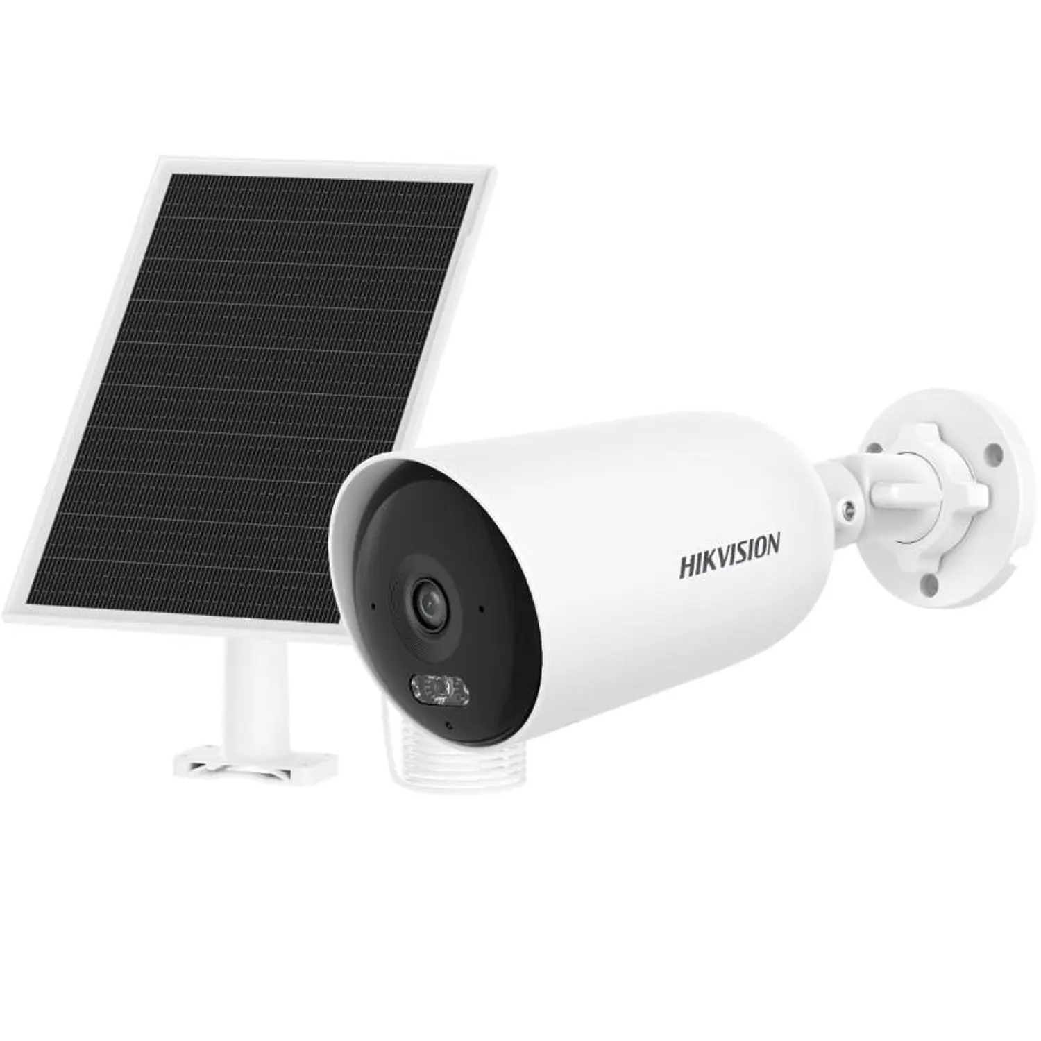 Cámara IP Solar Hikvision DS-2CFS04/4G-SIM, 4MP, 4G LTE, AOV 24/7, Panel 8W, 9000mAh, IR 30m, Blanco 1