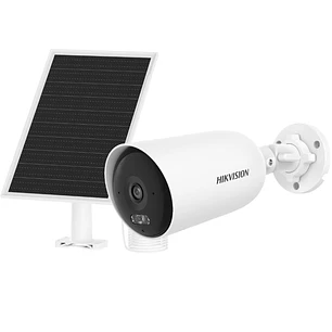 Cámara IP Solar Hikvision DS-2CFS04/4G-SIM, 4MP, 4G LTE, AOV 24/7, Panel 8W, 9000mAh, IR 30m, Blanco